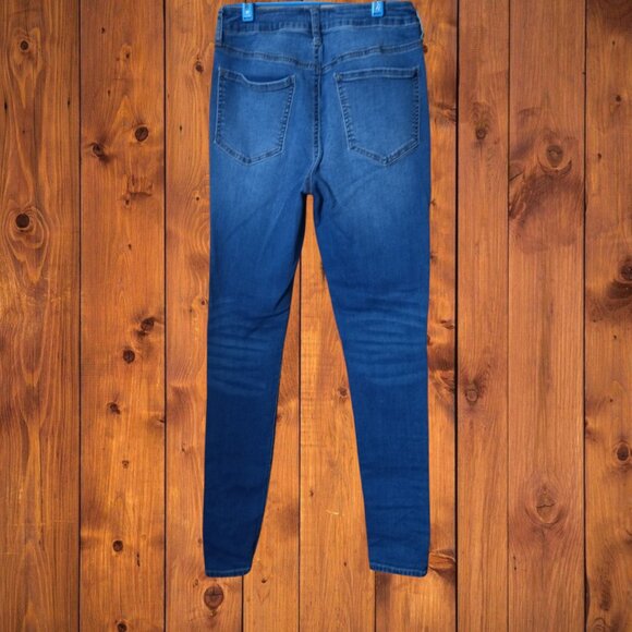 SO Juniors Size 5/27 High Rise Skinny Denim Blue Jeans Jeggings - Picture 4 of 4